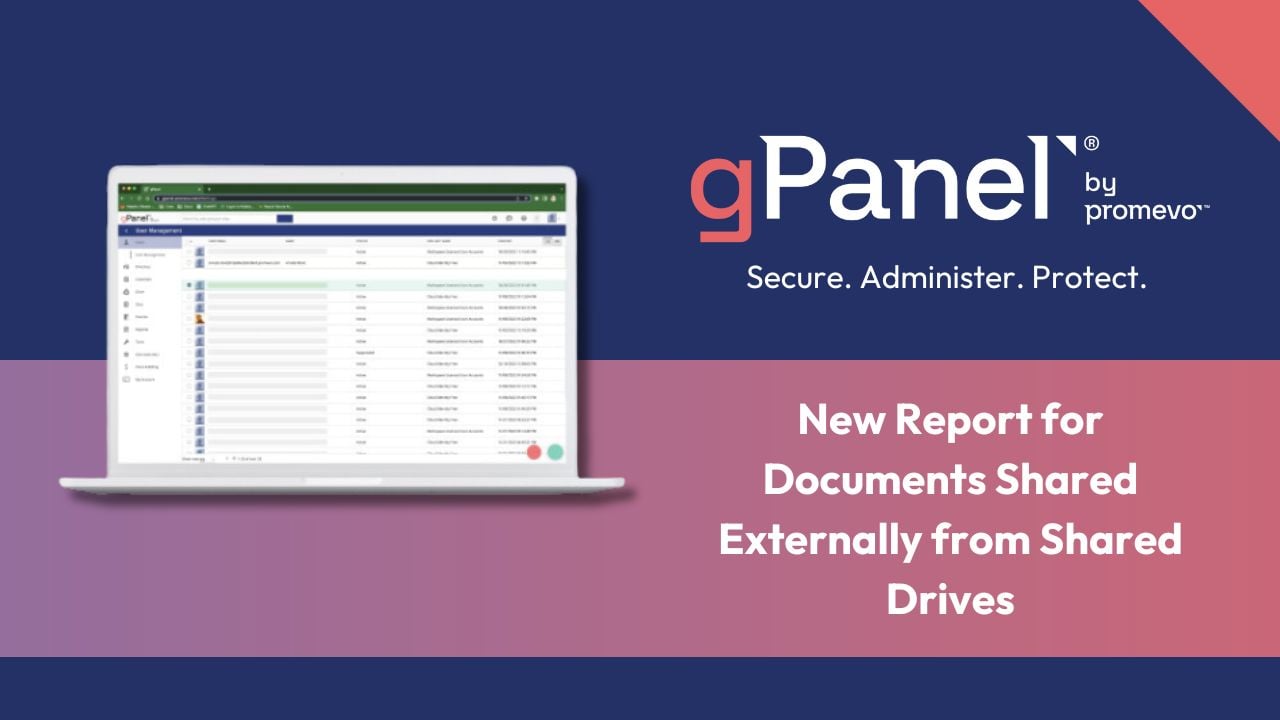 gPanel documents shared externally