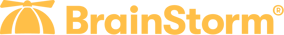BrainStorm Logo Horizontal Yellow Registered