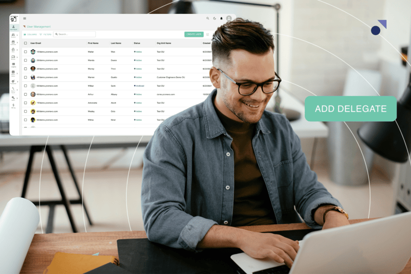 Guy typing on computer and utilizing gPanel