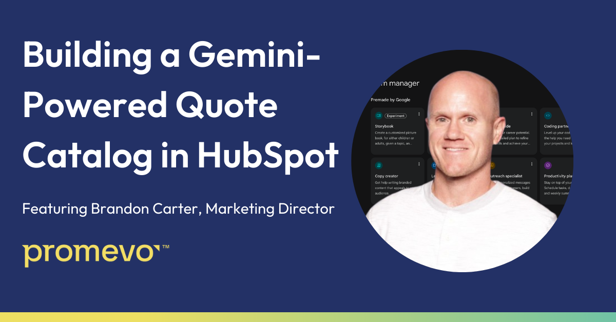Promotional image for a blog on building a quote catalog using Google Gemini