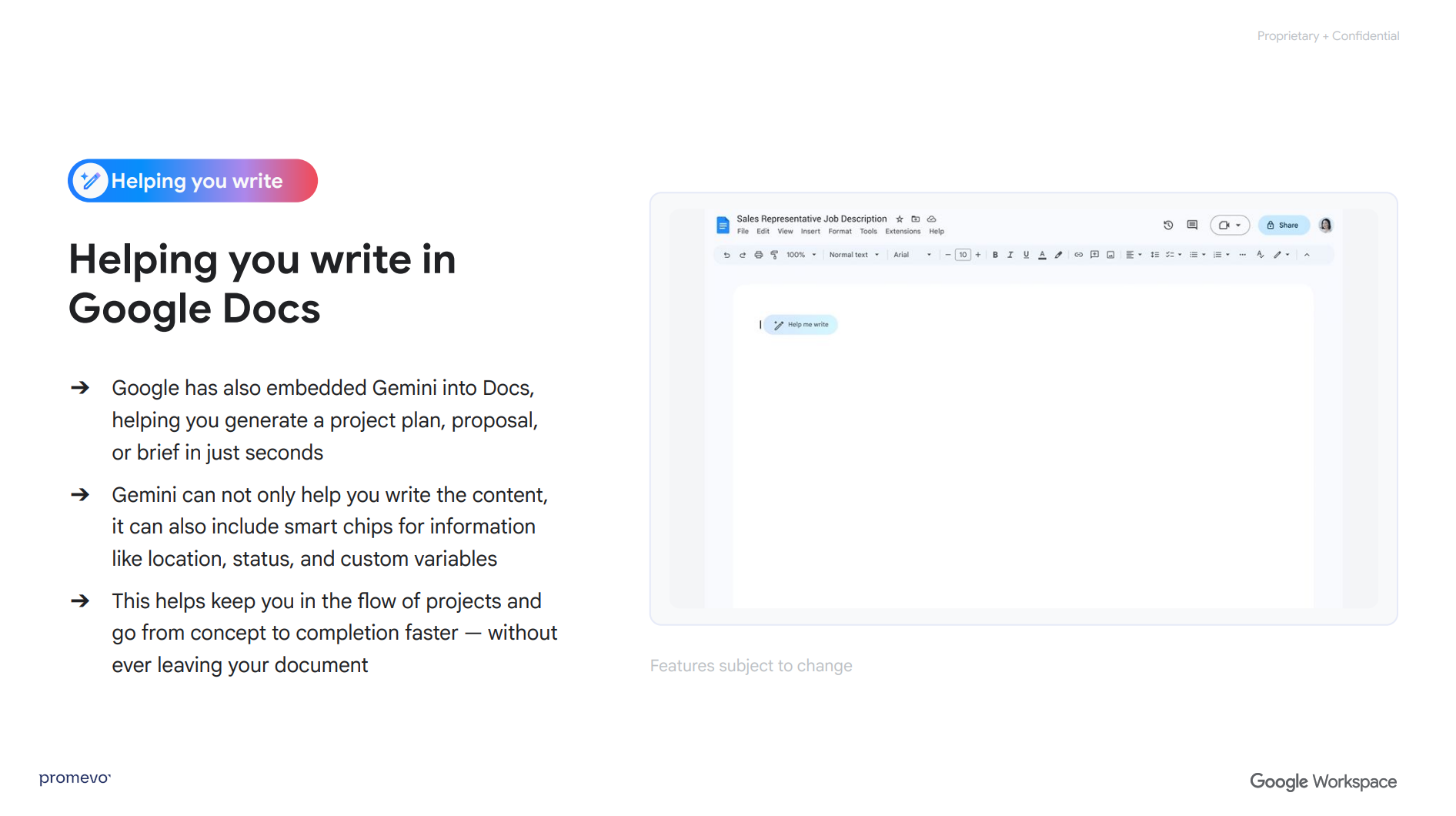 gemini for google docs