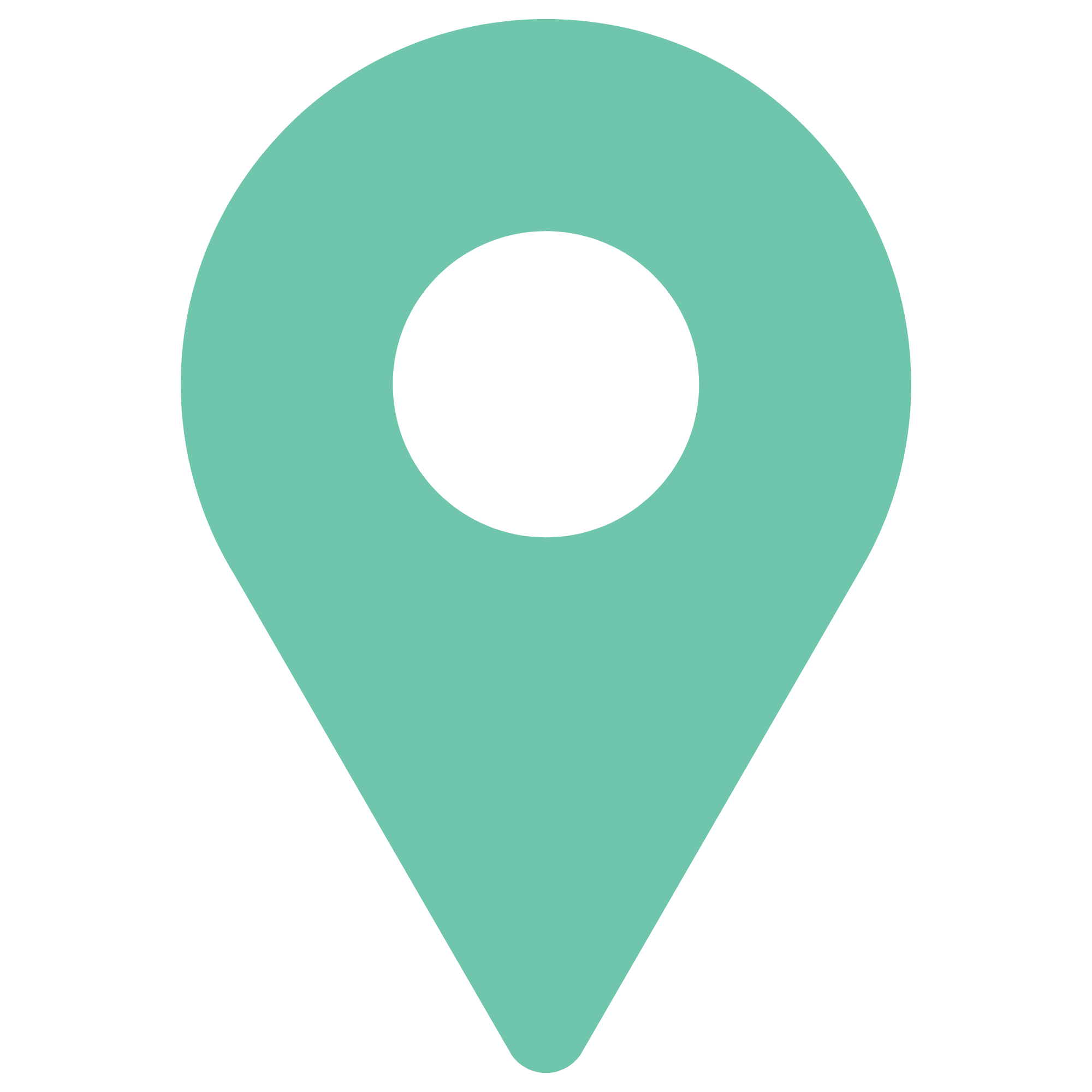 Electric Mint Map Pin