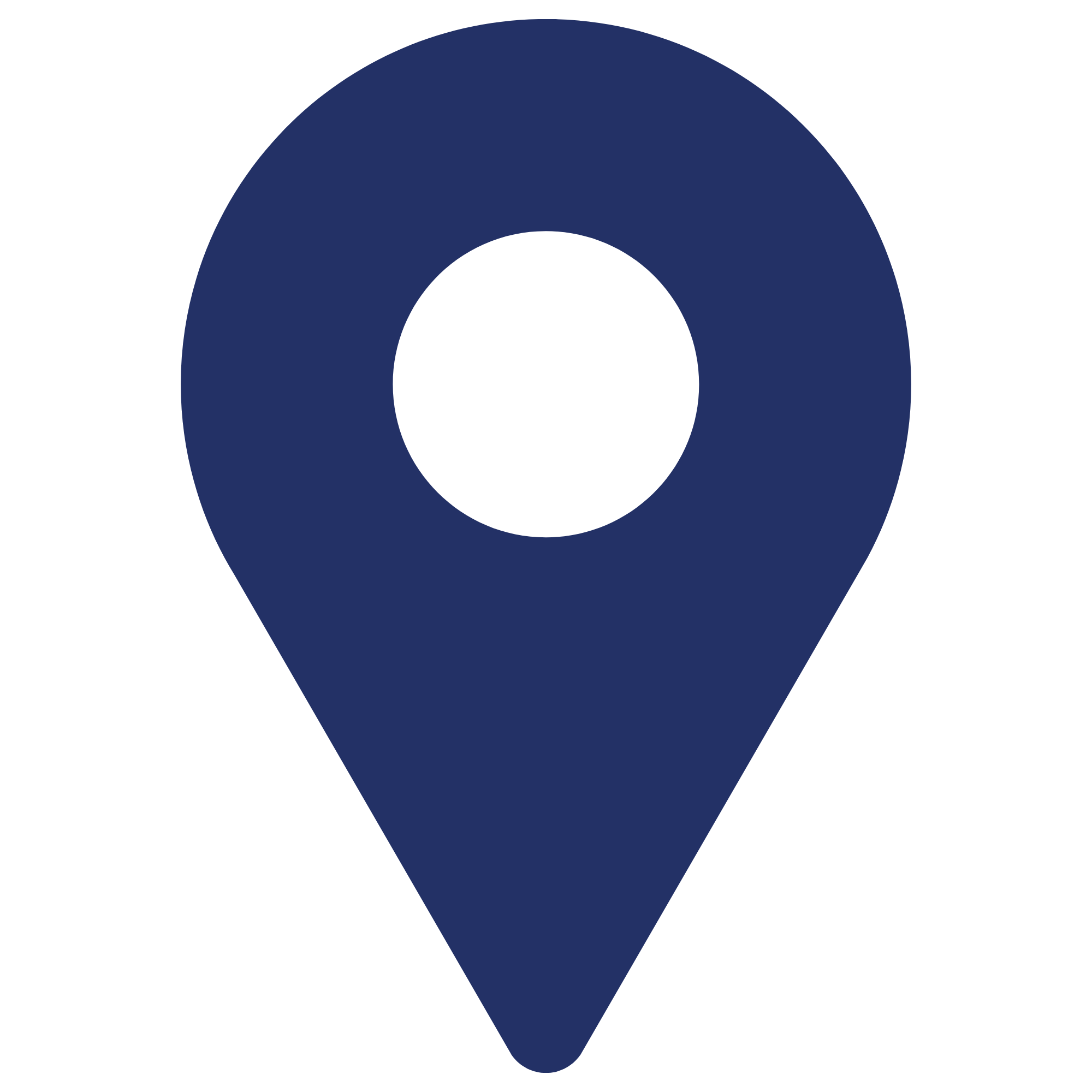 Navy Map Pin