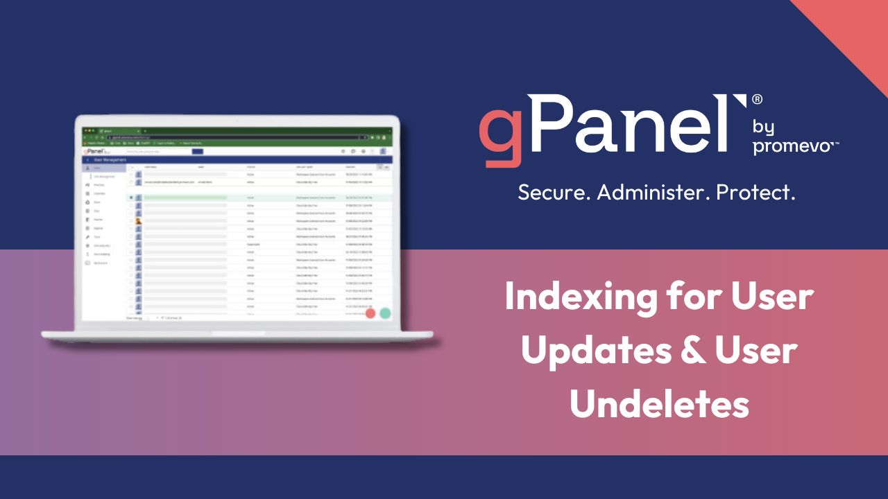 indexing for updates and undeletes
