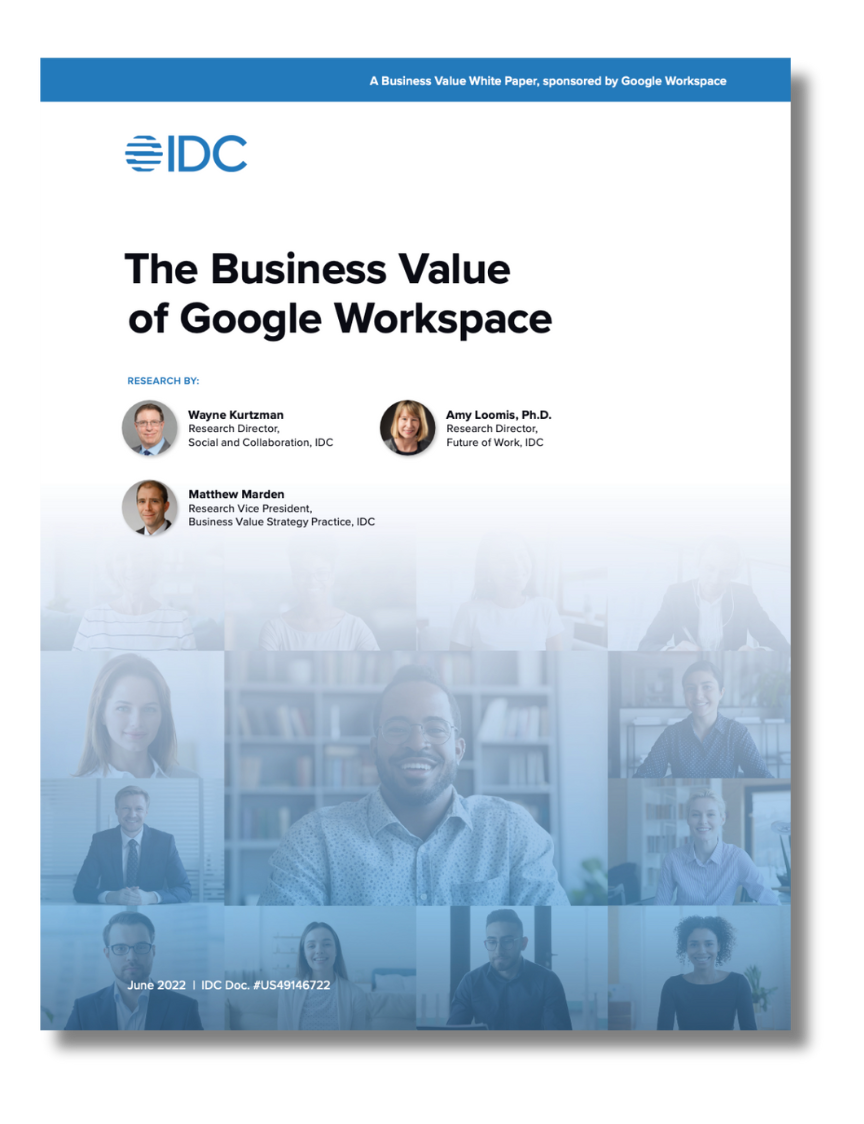 The Business Value of Google Workspace cover