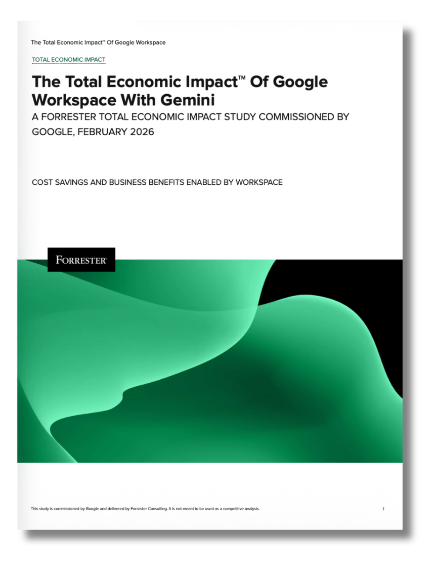 The Total Economic Impact of Google Workspace with Gemini cover