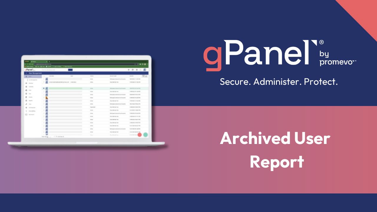 gPanel archived user report