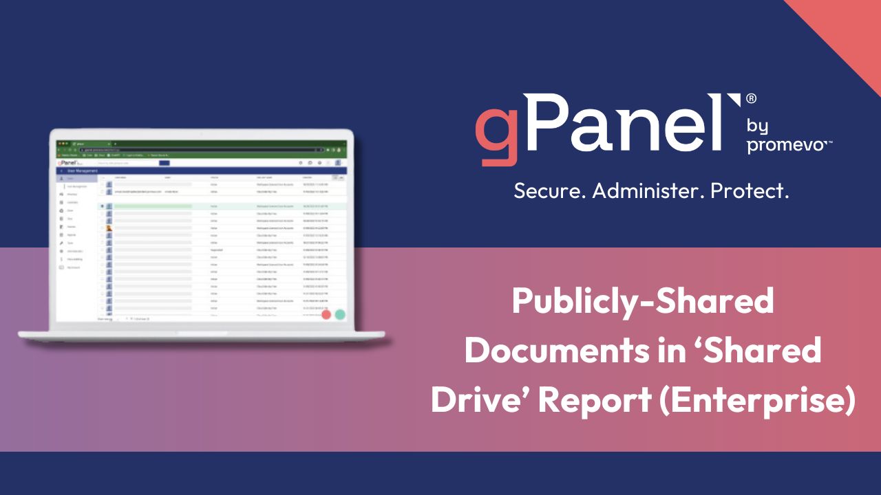 gPanel Publicly-Shared Documents in ‘Shared Drive’