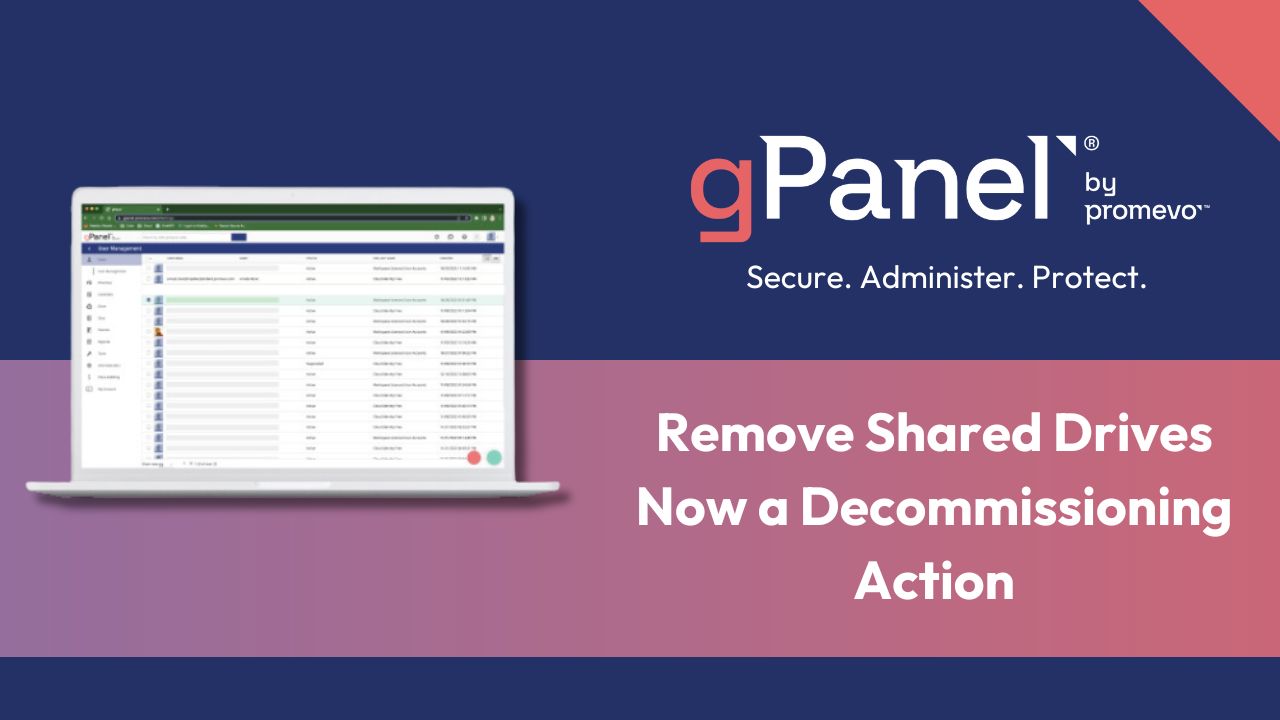 gPanel remove shared drives