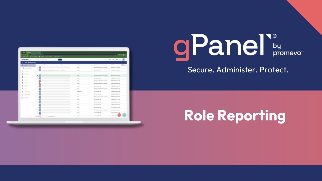 gPanel role reporting