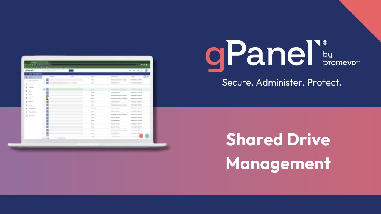 gPanel Shared Drive management