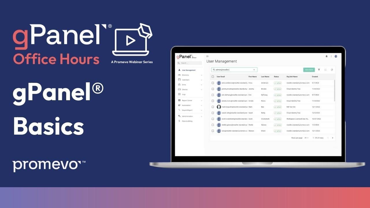 gPanel Office Hours Basics Webinar Thumbnail